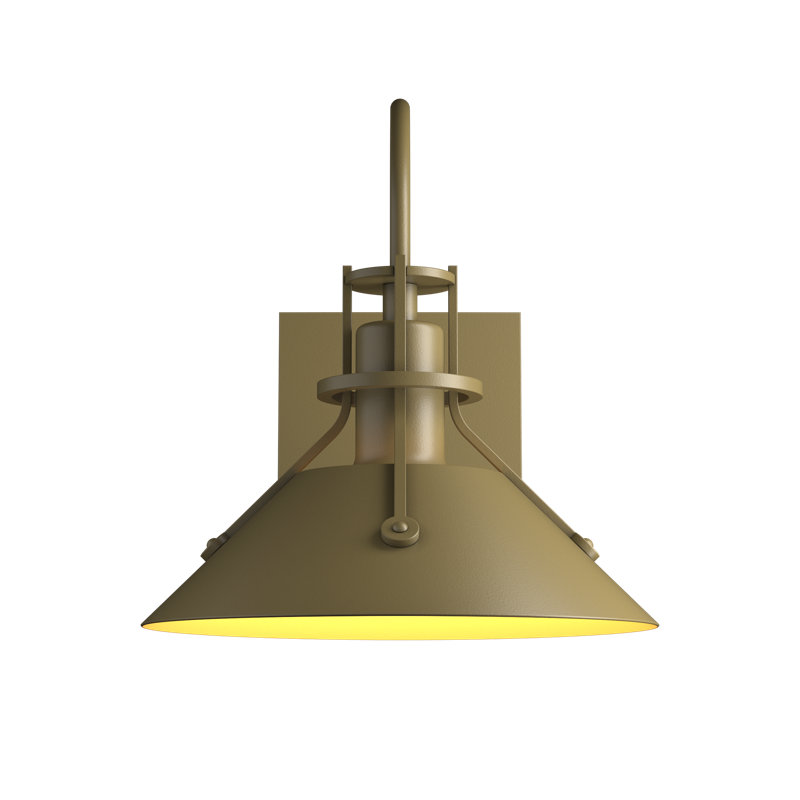 Luminaire de grange d'extérieur en aluminium 1 lumière Henry, Marine Grade Black, H 12,9 po x l 14,4 po x P 16,8 po