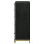 Commode 5 tiroirs noire