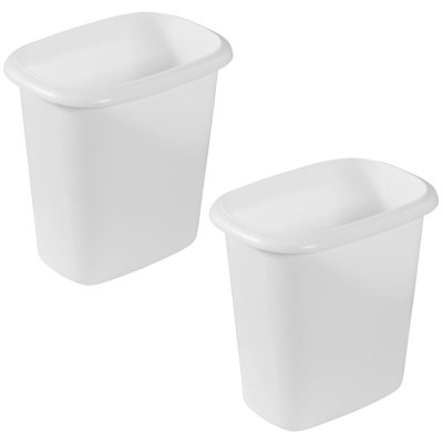 Plastic Open Waste Basket - 1.5 Gallons