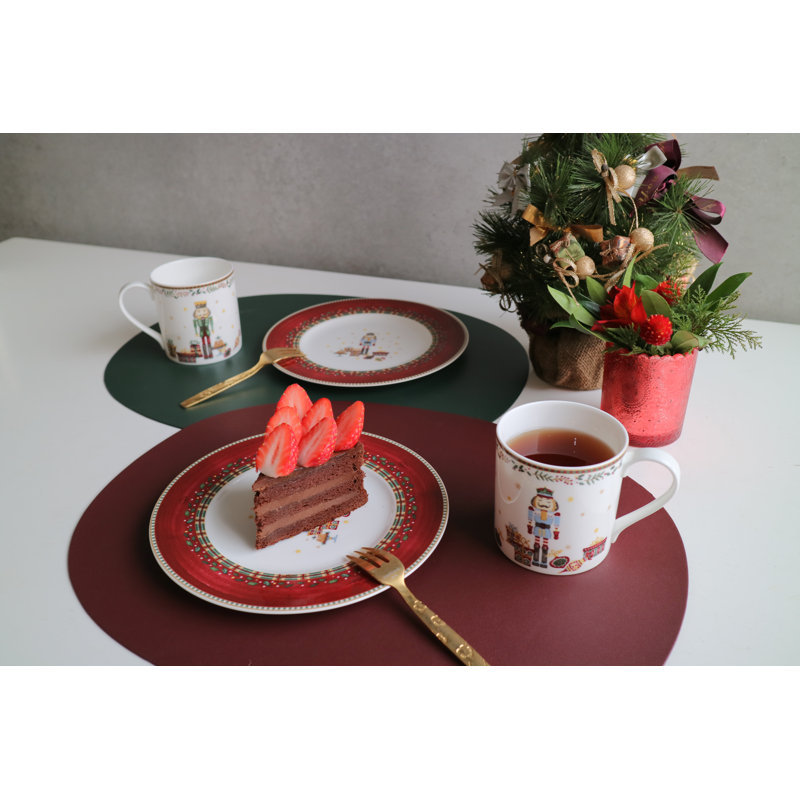 Deco Placemat, Burgundy 
