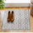 Nielsville Grey/White Machine Washable Non-Slip with Rubber Backing-1601040061