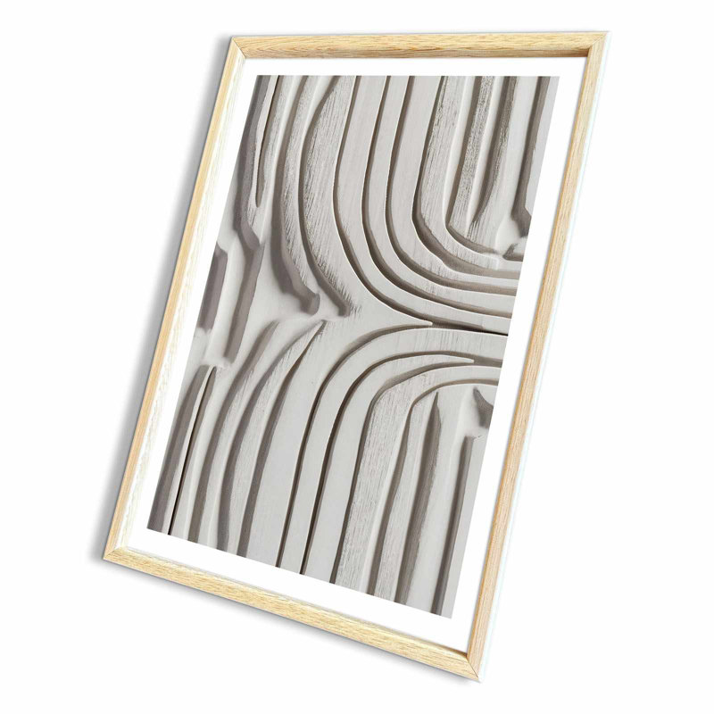 Élégante peinture décorative en panneau de fibres à densité moyenne, 16,5 po x 24,4 po | Cadre 100% bois massif (épaisseur: 0,8 pouce), œuvre d'art imprimée aux UV sur panneau de fibres à densité moyenne à 100% (épaisseur: 0,1 pouce) | Parfait pour la décoration intérieure, le salon et le bureau
