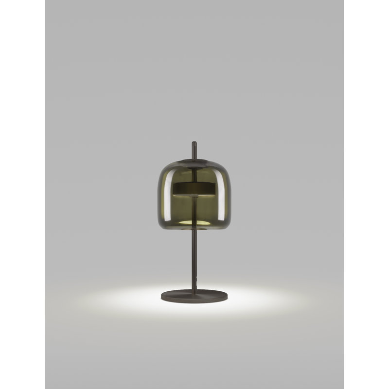 Jube LED Table Lamp, Old Green Transparent, Matte Black