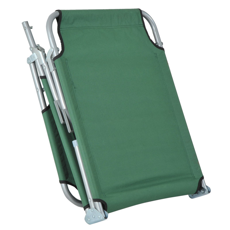 Kinnard 187cm Long Reclining Single Chaise, Green