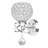 1-Light Crystal Global Armed Sconce-1338731623