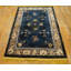 Vintage Silk Chinese Floral, Medallion Knotted Rug