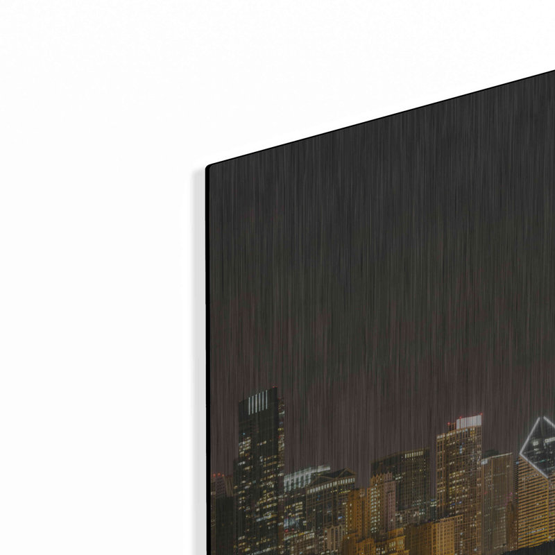 «Chicago Cityscape Baseball Crop» par AKG, H 24 po x l 36 po