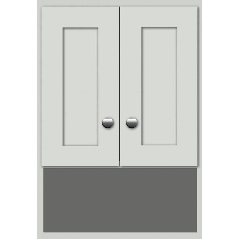 Armoire de salle de bain murale, Blanc satiné