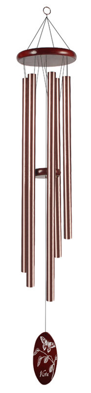 Carillon Papillion Butterfly, H 44 po x l 7 po x P 7 po, Bronze