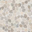 Nature Round Lovina Pebble Mosaic Tile-1011631154