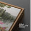«Peaceful Forest Lake with Deer Butterflies and Wildflowers», reproduction d'art sur toile encadrée 2 pièces-124932115-124932116