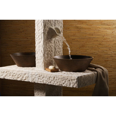 Asana Metal Circular Vessel Bathroom Sink