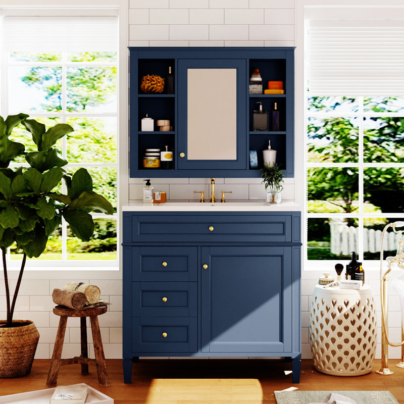 Meuble-lavabo 36 po avec armoire à pharmacie