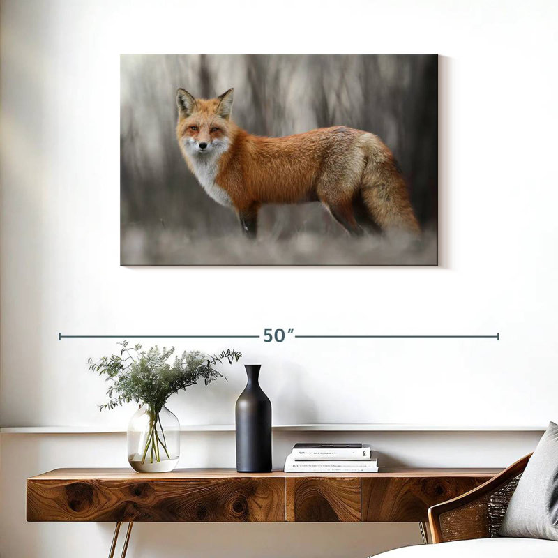 Brampt Charming Red Fox, 24" H x 36" W