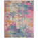 Abbate Abstract Pink/Blue/Orange/Ivory Area Rug