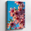 Toile, vue rapprochée de délicates branches de cerisier en fleurs ornées de douces fleurs roses, chaque pétale mettant en valeur une toile subtile-1421447989