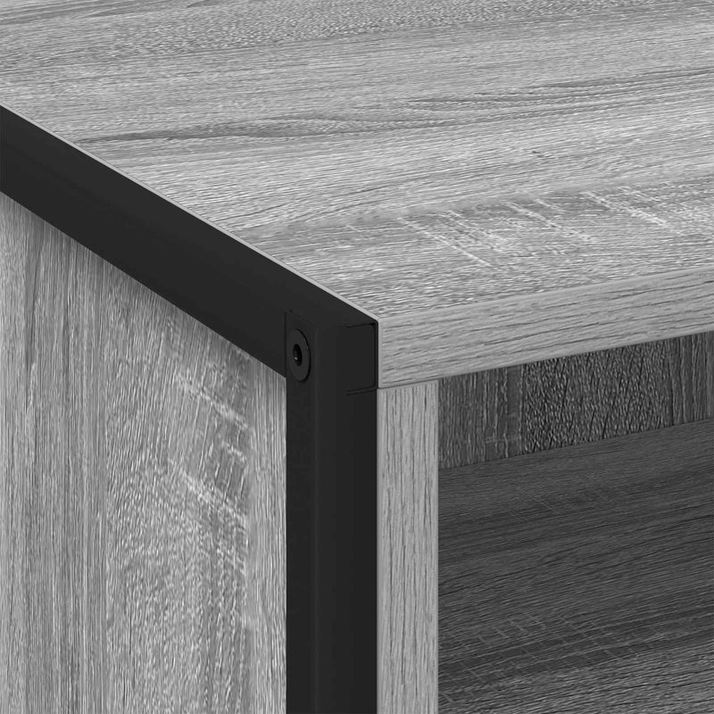 50cm W Manufactured Wood Bedside Table, Grey Sonoma
