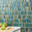 Carreau de mosaïque murale en verre l 10,42 po x L 11,81 po Bond Tile Fractal Picket (0,85 pi2 / feuille)-36950456
