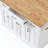 Kitchen Island With Rubber Wood Drop Leaf, Embossed Texture Rolling Kitchen Cart On 4 Wheels With 4 Doors And 3 Drawers, Kitchen Island With Storage For Kitchen, Dining Room-725319564