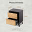 Table de chevet 2 tiroirs Brimar Modern Farmhouse