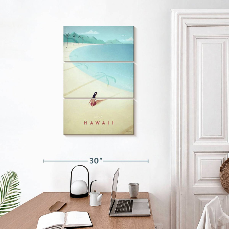 Affiche de voyage rétro Nicci, H 32 po x l 20 po