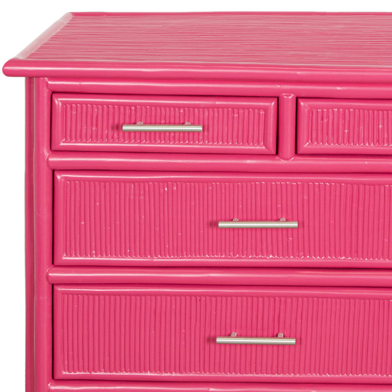 Bermuda 60'' W 9 - Drawer Dresser, Hot Pink