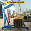 Hydraulic Long Ram Jack, 25" x 5.5" x 4.7", Steel, 1 Piece, Long Ram Jack with Flat Base, Red, 4 Tonne 8818 lbs Capacity with Single Piston Pump