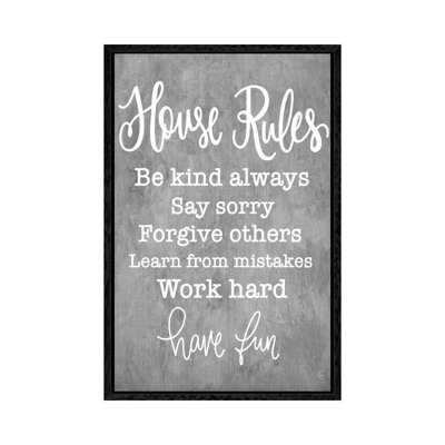 House Rules - Print on Canvas