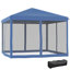 Tente à auvent escamotable avec filet Outsunny-128504621