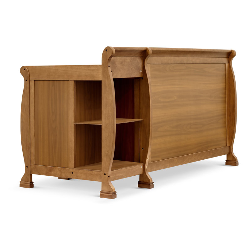 Kalani Chestnut 4-in-1 Convertible Crib with Changer