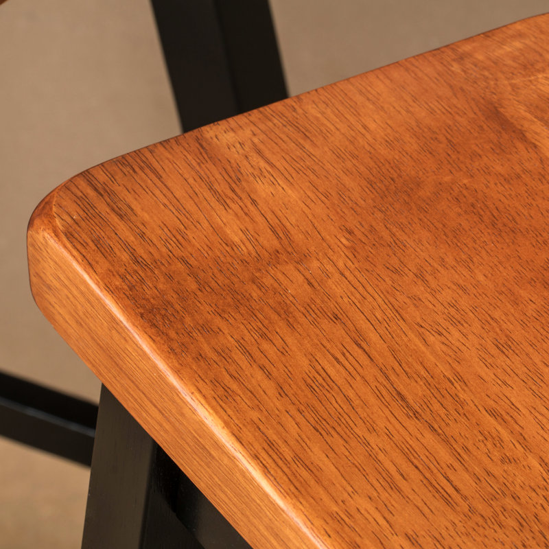 Tabouret de 29 po en bois de noyer - Séduisant
