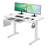 Odbert Tempered Glass Top Height Adjustable Standing Desk, Computer Desk with Drawer and USB Charge-1006698345-1008077183