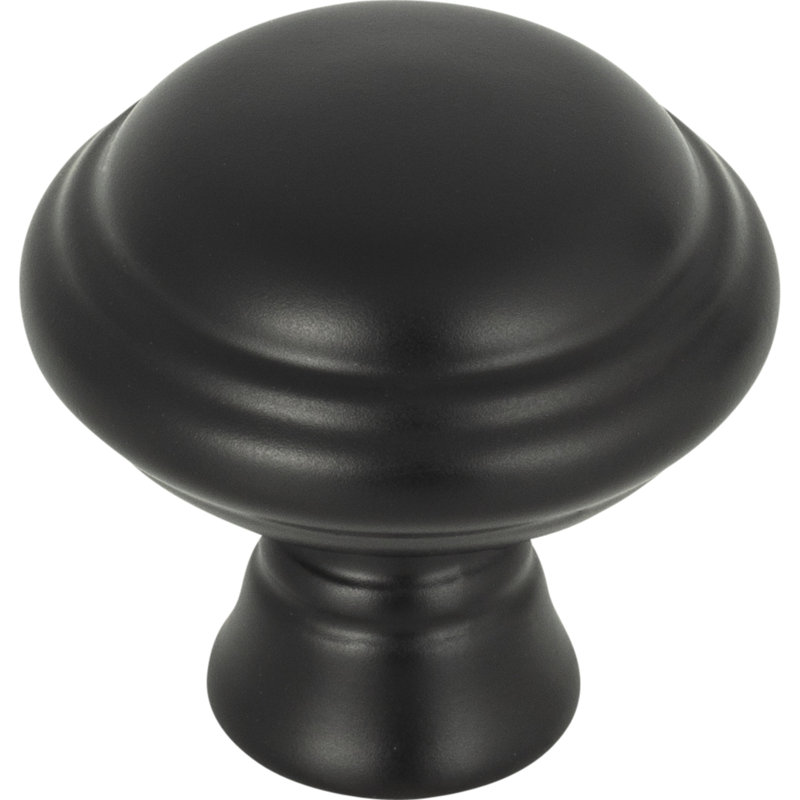 Henderson 1-1/4" Diameter Mushroom Knob, Flat Black