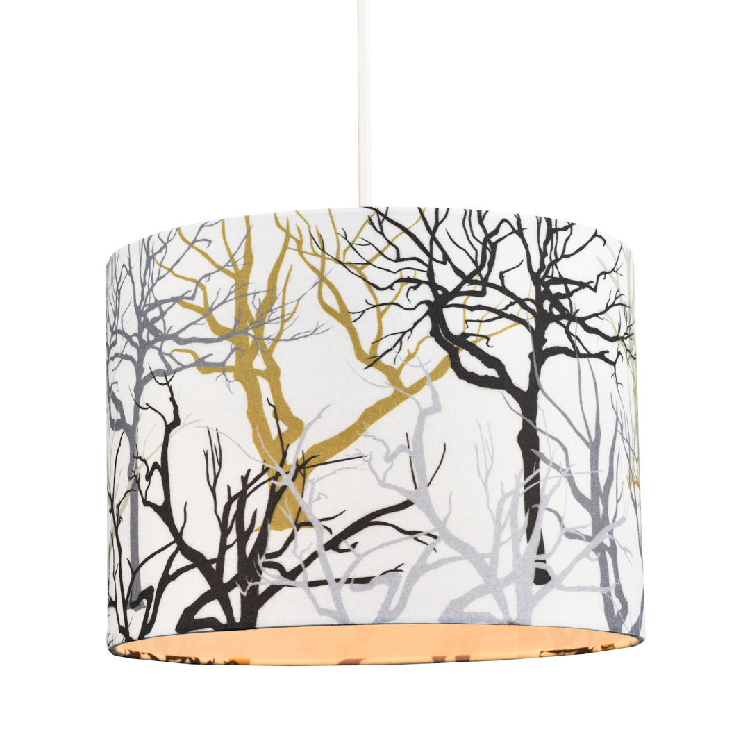 Cotton Blend 18cm Drum Lamp Shade (Screw On)