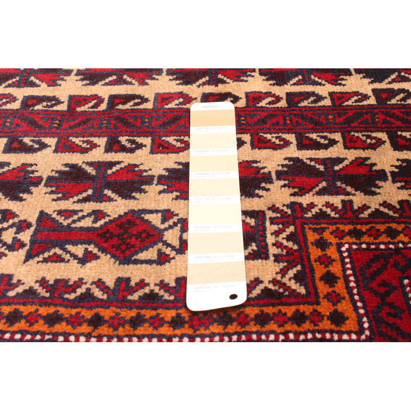 Tapis brun clair Teimani 2 pi 11 po x 5 pi 3 po