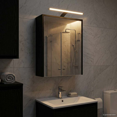 W H Wall Mounted Required Medicine Cabinet Mirror 2