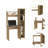 Versalles Writintg Desk, Two Superior Shelves, Five Cubbies-240057368