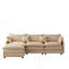 Canapé modulaire modulaire, canapé rembourré, canapé 3 places avec repose-pieds-125093119