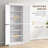 72.5" Freestanding Kitchen Cupboard Pantry - 4 Doors & Customizable Adjustable Shelves