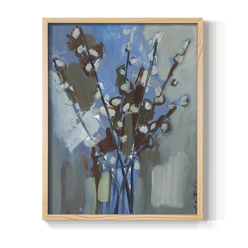 Winter Willow I, reproduction encadrée - bois massif, H 11 po x l 9 po