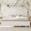 Lit plateforme en bois avec tête de lit Weston-129452147