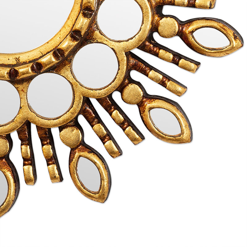 Miroir d'appoint mural Golden Blossom