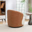 Fauteuil demi-tonneau pivotant en velours Stith-91860014