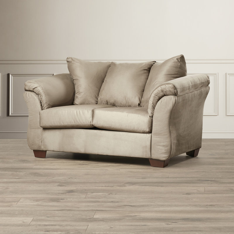 Darcy Pillow Top Arm Sofa, Blue, 37" H x 67" W x 39" D