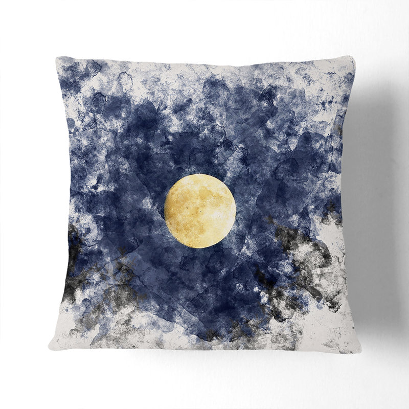 Abstract Square Cushion, Black, 55cm H x 55cm W x 20cm D
