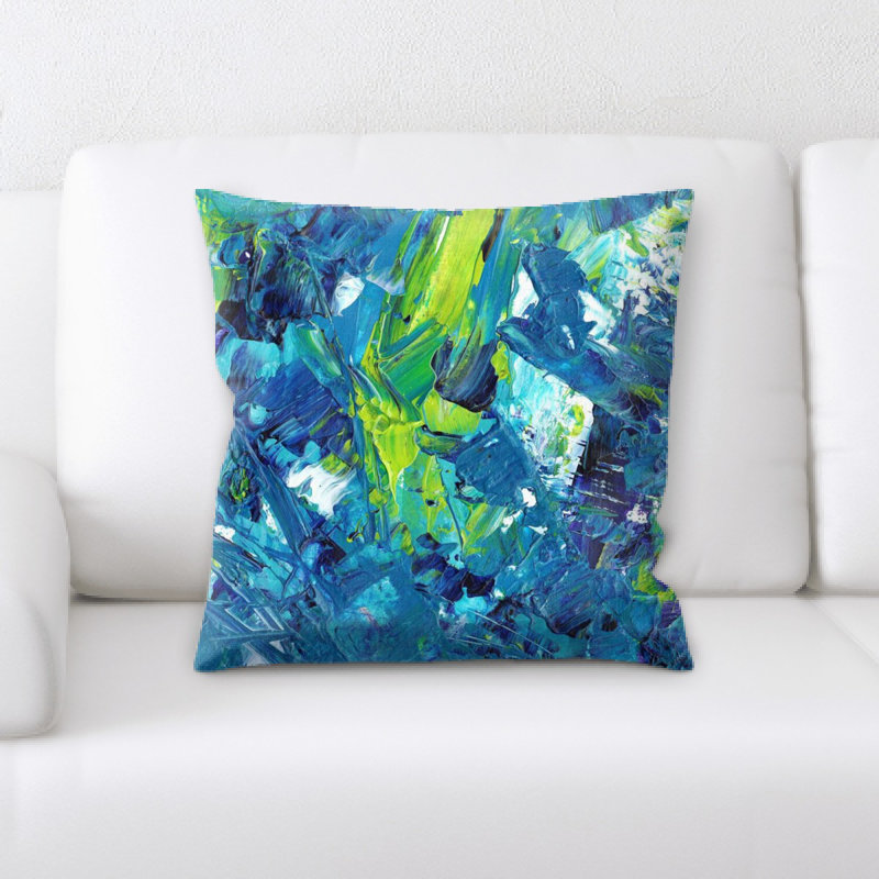 Coussin décoratif à peinture