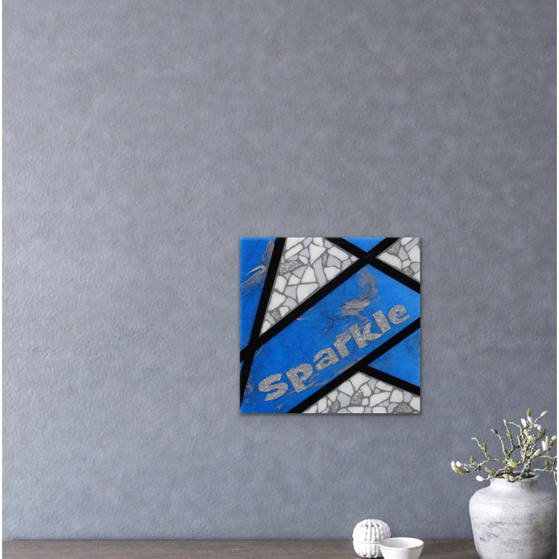 Sparkle-Blue Painting by Eddie Bruckner