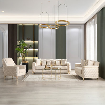 Sombir 3 - Piece Living Room Set by Everly Quinn