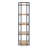 Kaeden  Ladder Bookcase with Wood Shelves & Iron Frame-1377231331