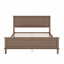 Grand lit plateforme Mid-Century en bois avec tête de lit et rangement spacieux sous le lit-1680039715-1680039714